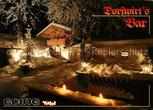 AK / Ansichtskarte Going_Wilden_Kaiser_Tirol Gasthaus Pension Dorfwirts Bar Going_Wilden_Kaiser_Tirol