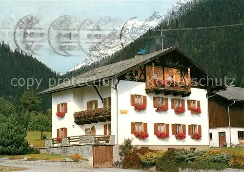 AK / Ansichtskarte Weisland_Obsteig Gaestehaus Pension Fitsch Alpen 