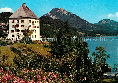 AK / Ansichtskarte Fuschl_See_Salzkammergut Hotel Schloss Fuschl mit Schober Aussichtsberg Fuschl_See_Salzkammergut