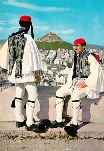 AK / Ansichtskarte Athen_Griechenland Evzonen Leibgarde Athen_Griechenland