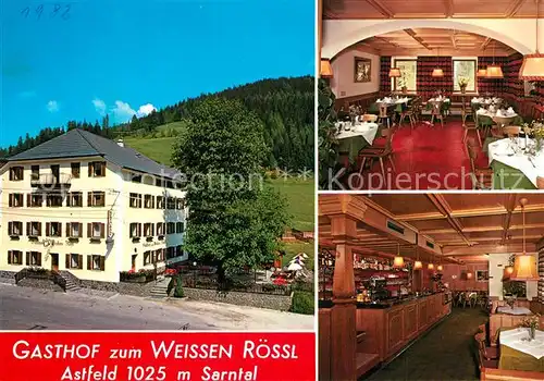 AK / Ansichtskarte Astfeld_Sarntal Gasthof zum Weissen Roessl Astfeld_Sarntal