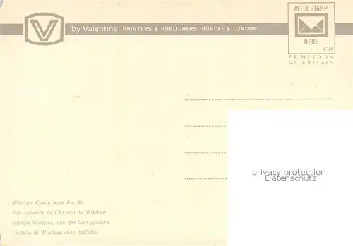 AK / Ansichtskarte Windsor_Castle Aerial view Windsor_Castle