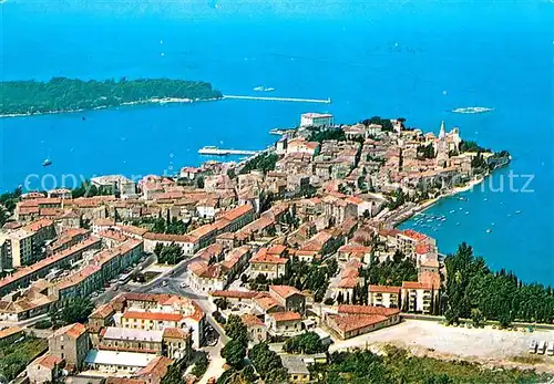 AK / Ansichtskarte Porec Altstadt Landzunge Fliegeraufnahme Porec