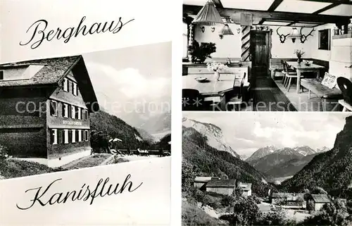 AK / Ansichtskarte Schnepfau_Vorarlberg Berghaus Kanisfluh Gaststube Schnepfau Vorarlberg