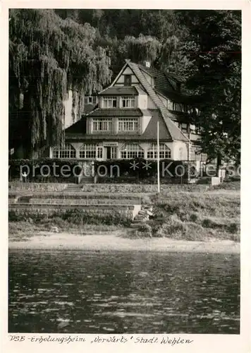 AK / Ansichtskarte Wehlen_Sachsen VSB Erholungsheim Vorwaerts Wehlen_Sachsen