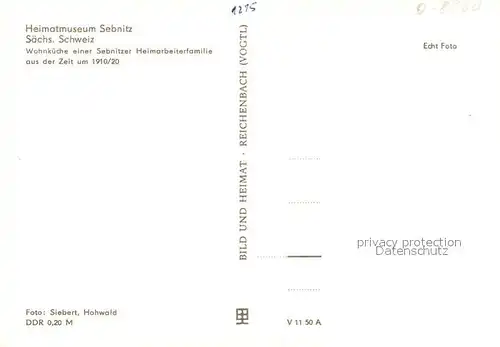 AK / Ansichtskarte Sebnitz Heimatmuseum Wohnkueche einer Sebnitzer Heimarbeiterfamilie um 1910 Sebnitz