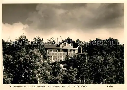 AK / Ansichtskarte Bad_Gottleuba Berggiesshuebel HO Berghotel Augustusberg Bad