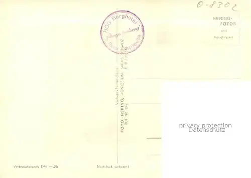 AK / Ansichtskarte Bad_Gottleuba Berggiesshuebel HO Berghotel Augustusberg Bad