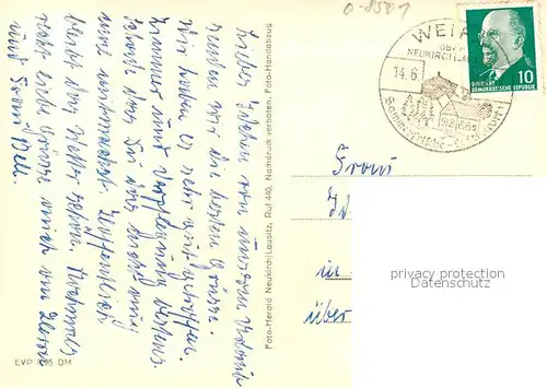 AK / Ansichtskarte Weifa Panorama Mittellausitzer Bergland Weifa