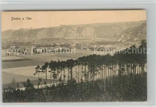 AK / Ansichtskarte Diesbar Seusslitz Elbepartie Diesbar Seusslitz