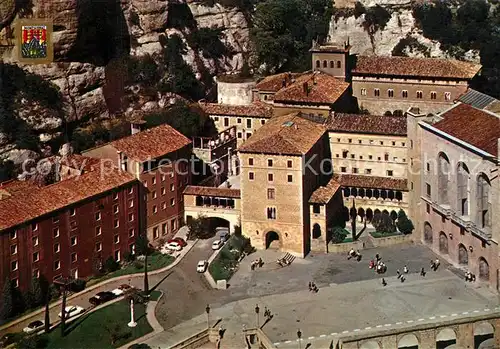 AK / Ansichtskarte Montserrat_Kloster Plazas del Santuario Klosterplatz Montserrat_Kloster