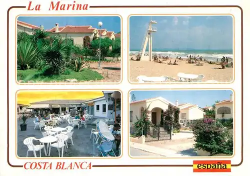 AK / Ansichtskarte La_Marina_Alicante Diversas vistas Ferienhaeuser Restaurant Terrasse Strand 