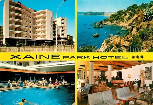 AK / Ansichtskarte Lloret_de_Mar Xaine Park Hotel Swimming Pool Foyer Kuestenpanorama Lloret_de_Mar