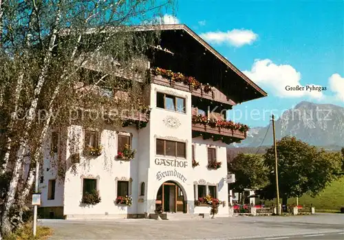 AK / Ansichtskarte Windischgarsten Gasthof Grundner Grosser Pyhrgas Ennstaler Alpen Windischgarsten