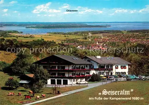 AK / Ansichtskarte Bernau_Chiemsee Berggasthof Seiseralm am Fusse der Kampenwand Bernau Chiemsee