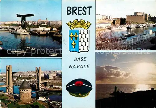 AK / Ansichtskarte Brest_Finistere Le Port Tour Tanguy Chateau Pointe du Minou Brest_Finistere