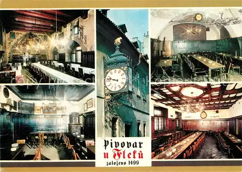 AK / Ansichtskarte Praha_Prahy_Prague Pivovar U Fleku Bierbrauerei Brauereigaststaette Praha_Prahy_Prague