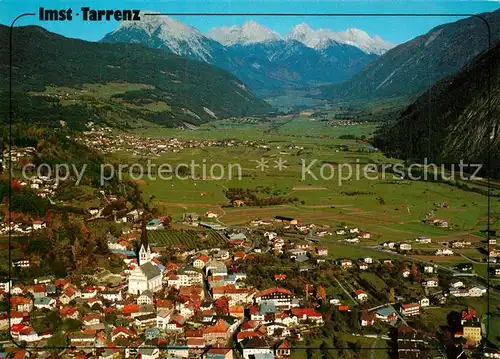 AK / Ansichtskarte Imst_Tirol und Tarrenz mit Gurgltal Mieminger Berge Fliegeraufnahme Imst_Tirol