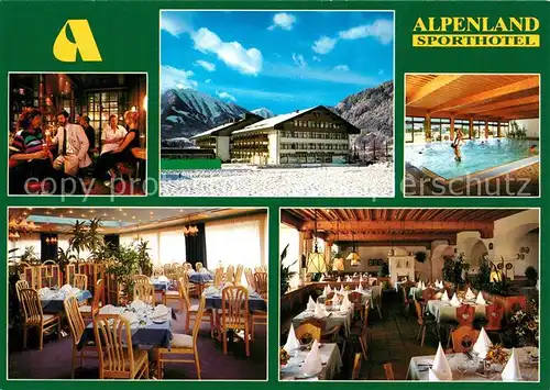 AK / Ansichtskarte St_Johann_Pongau Sporthotel Alpenland Restaurant Hallenbad St_Johann_Pongau