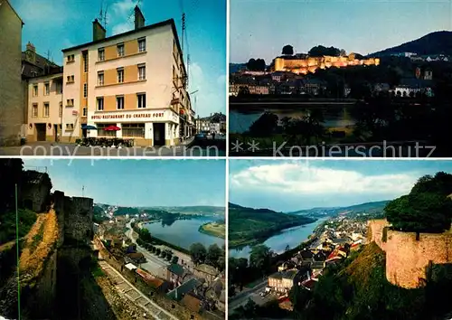 AK / Ansichtskarte Sierck les Bains_Moselle Hotel Restaurant Au Chateau Fort Panorama Sierck les Bains_Moselle