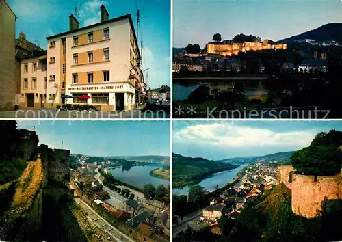 AK / Ansichtskarte Sierck les Bains_Moselle Hotel Restaurant Au Chateau Fort Panorama Sierck les Bains_Moselle