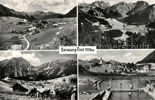 AK / Ansichtskarte Berwang_Tirol Panorama Schwimmbad Berwang Tirol