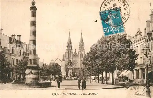 AK / Ansichtskarte Moulins_Allier Place d Allier Moulins Allier