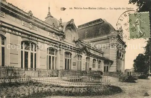 AK / Ansichtskarte Neris les Bains La facade du Casino Neris les Bains