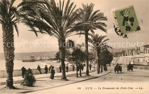 AK / Ansichtskarte Nice_Alpes_Maritimes La Promenade des Etats Unis Nice_Alpes_Maritimes