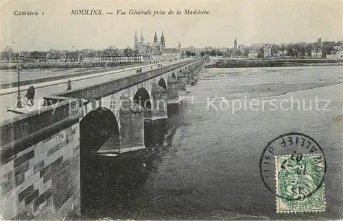 AK / Ansichtskarte Moulins_Allier Vue generale prise de la Madeleine Moulins Allier