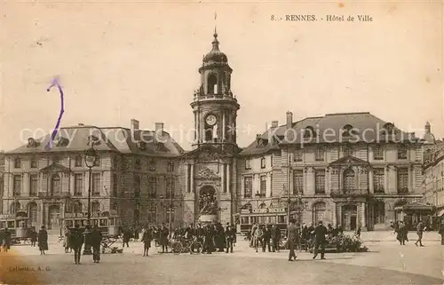 AK / Ansichtskarte Rennes_Ille et Vilaine Hotel de Ville 
