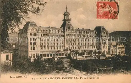 AK / Ansichtskarte Nice_Alpes_Maritimes Hotel Imperial Parc Imperial Nice_Alpes_Maritimes