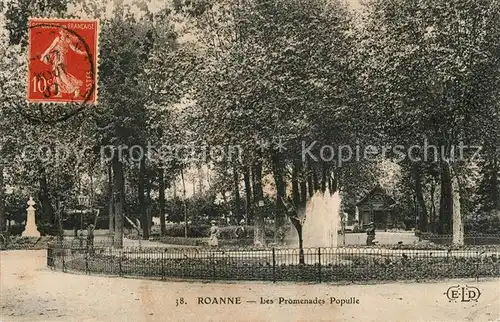 AK / Ansichtskarte Roanne_Loire Les Promenades Populle Roanne Loire