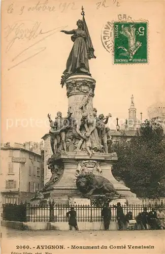 AK / Ansichtskarte Avignon_Vaucluse Monument du Comte Venaissin Avignon Vaucluse