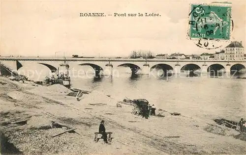 AK / Ansichtskarte Roanne_Loire Pont sur la Loire Roanne Loire