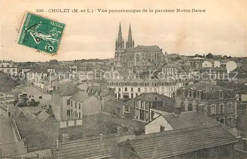AK / Ansichtskarte Cholet Vue panoramique de la paroisse Notre Dame Cholet