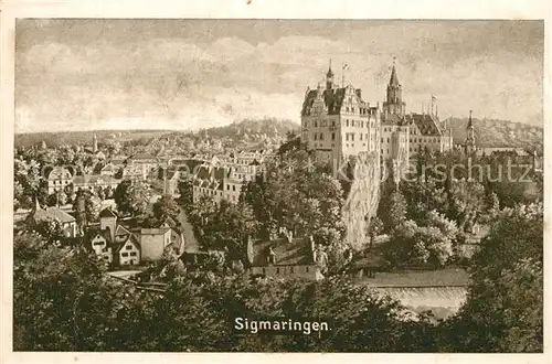 AK / Ansichtskarte Sigmaringen Schloss Kirche Sigmaringen