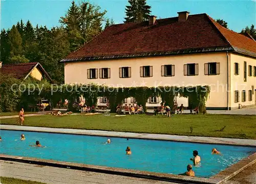 Krumpendorf_Woerthersee Hotel Sommer Drasingerhof Swimming Pool Gut Drasing Krumpendorf Woerthersee