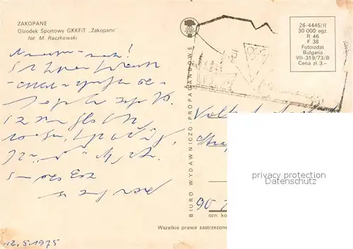 Zakopane Osrodek Sportowy GKKFiT Zakopane Sportzentrum Zakopane