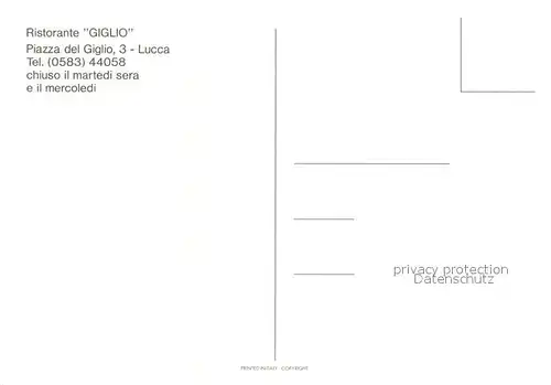 Lucca Ristorante Giglio Kronleuchter Lucca