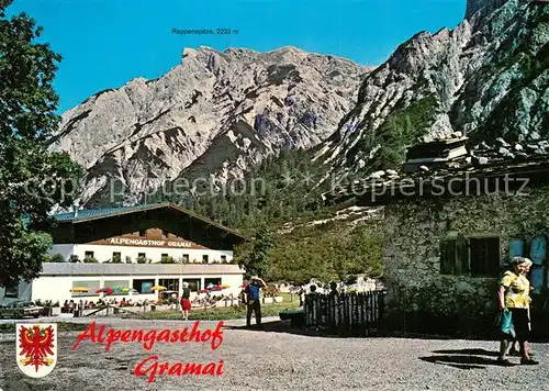 Eben_Achensee Alpengasthof Gramai gegen Rappenspitze Karwendelgebirge Eben Achensee