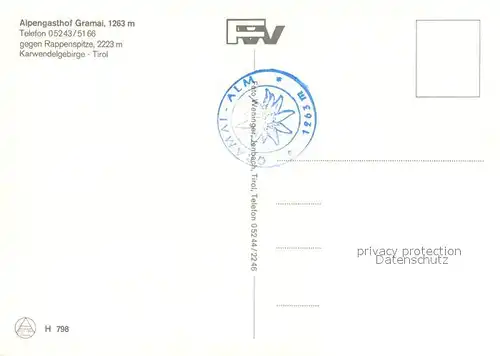 Eben_Achensee Alpengasthof Gramai gegen Rappenspitze Karwendelgebirge Eben Achensee