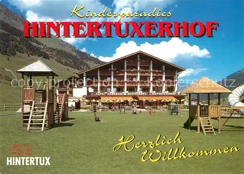 Hintertux_Zillertal Hotel Gasthof Pension Hintertuxerhof Kinderspielplatz Hintertux_Zillertal