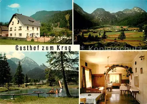 Wildalpen Gasthof Pension zum Krug Landschaftspanorama Alpen Badesee Wildalpen