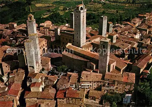 San_Gimignano Panorama dall  aereo San_Gimignano