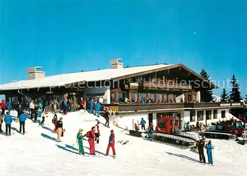 Scheffau_Wilden_Kaiser Bergrestaurant Brandstadl Skizentrum Kaisergebirge Scheffau_Wilden_Kaiser