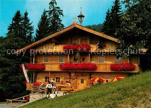 Kirchberg_Tirol Jausenstation Ruetzenhof Tiroler Bauernhaus anno 1736 Kirchberg Tirol