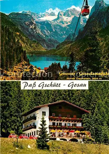 Gosau_Oberoesterreich Pass Gschuett Gosausee Bergbahn Hoher Dachstein Gosau_Oberoesterreich