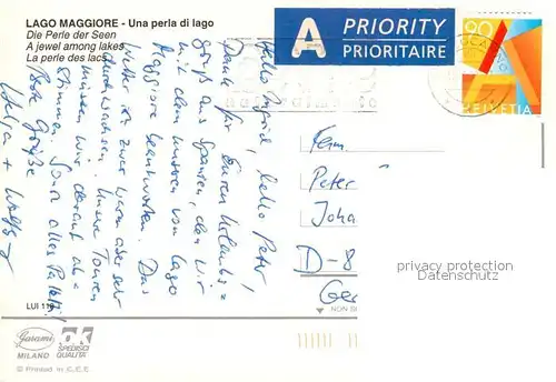 Luino Una perla di lago Panorama Denkmal Kirche Strassencafes Luino