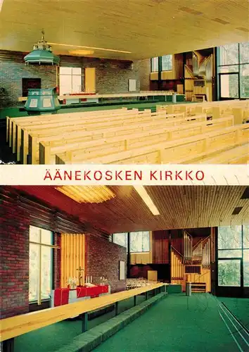 aeaenekoski Kirkko Kirche Innenansichten aeaenekoski